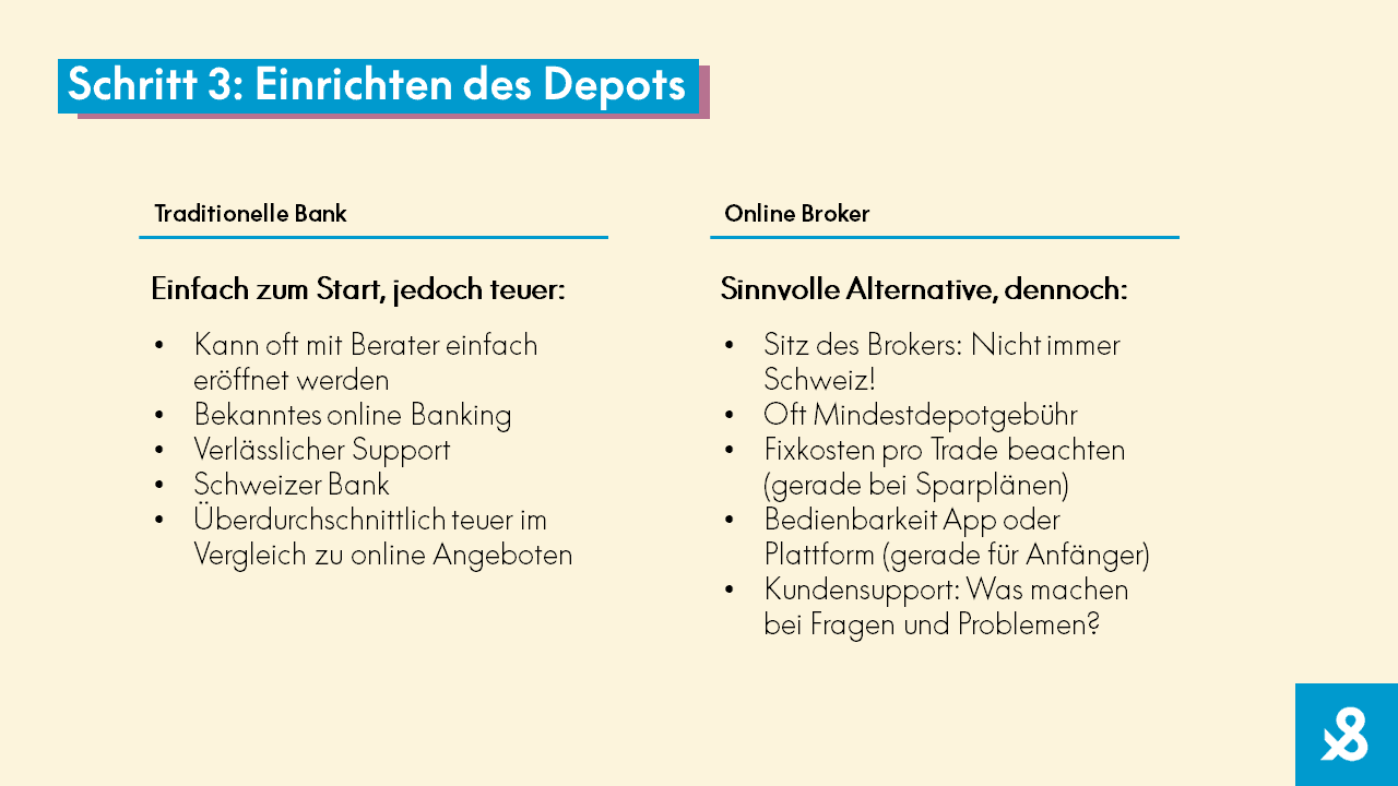 Schritt 3 - Einrichten des Depots